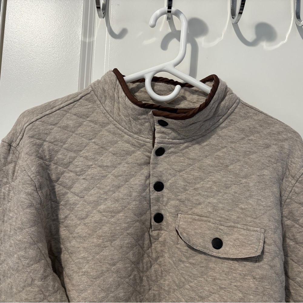 Faherty Epic Quilted Pullover Size Medium - image 2